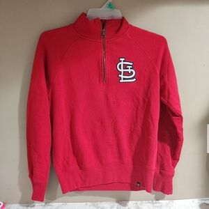 St. Louis Cardinals '47 Red Headline Quarter-Zip Pullover Size Small